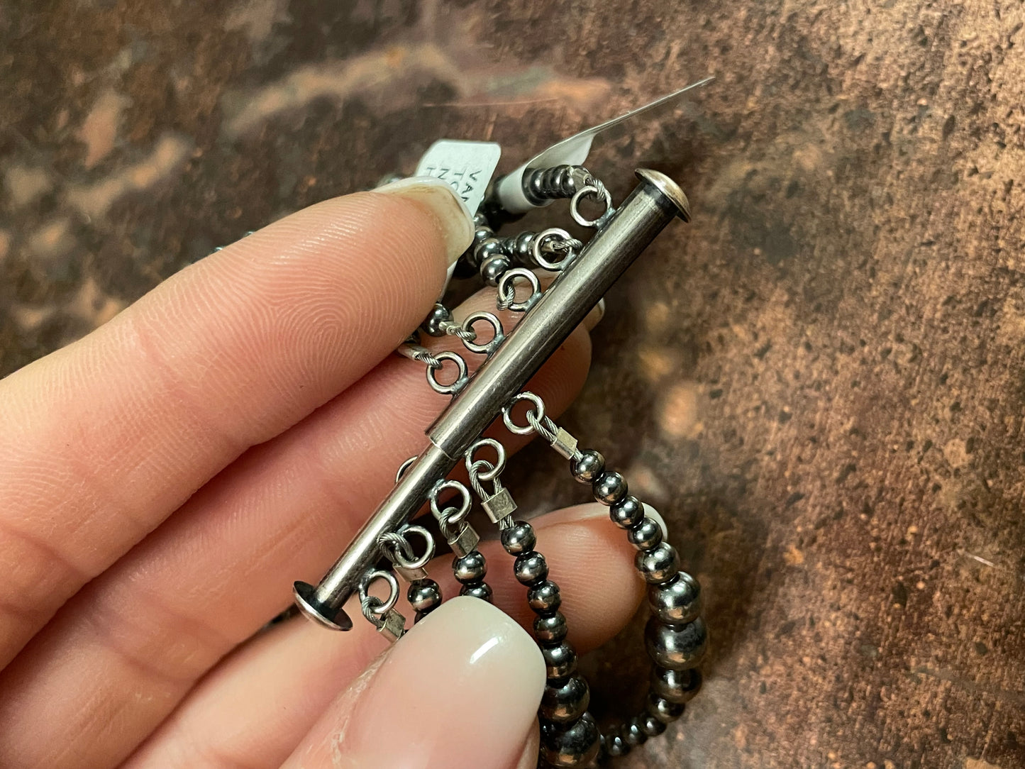 5 strand Navajo pearl bracelet