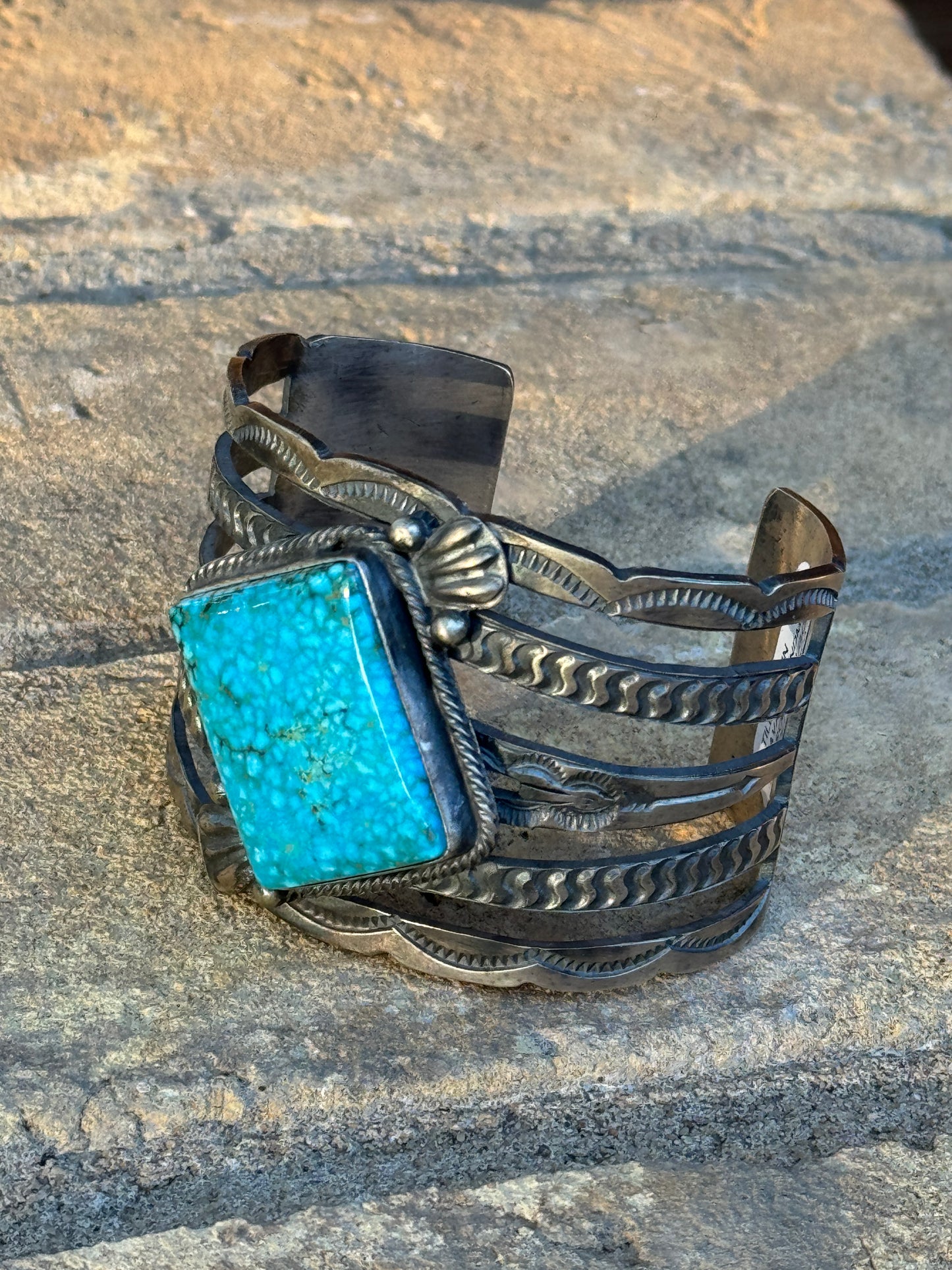 Tillie John Navajo handmade Sonoran Gold cuff