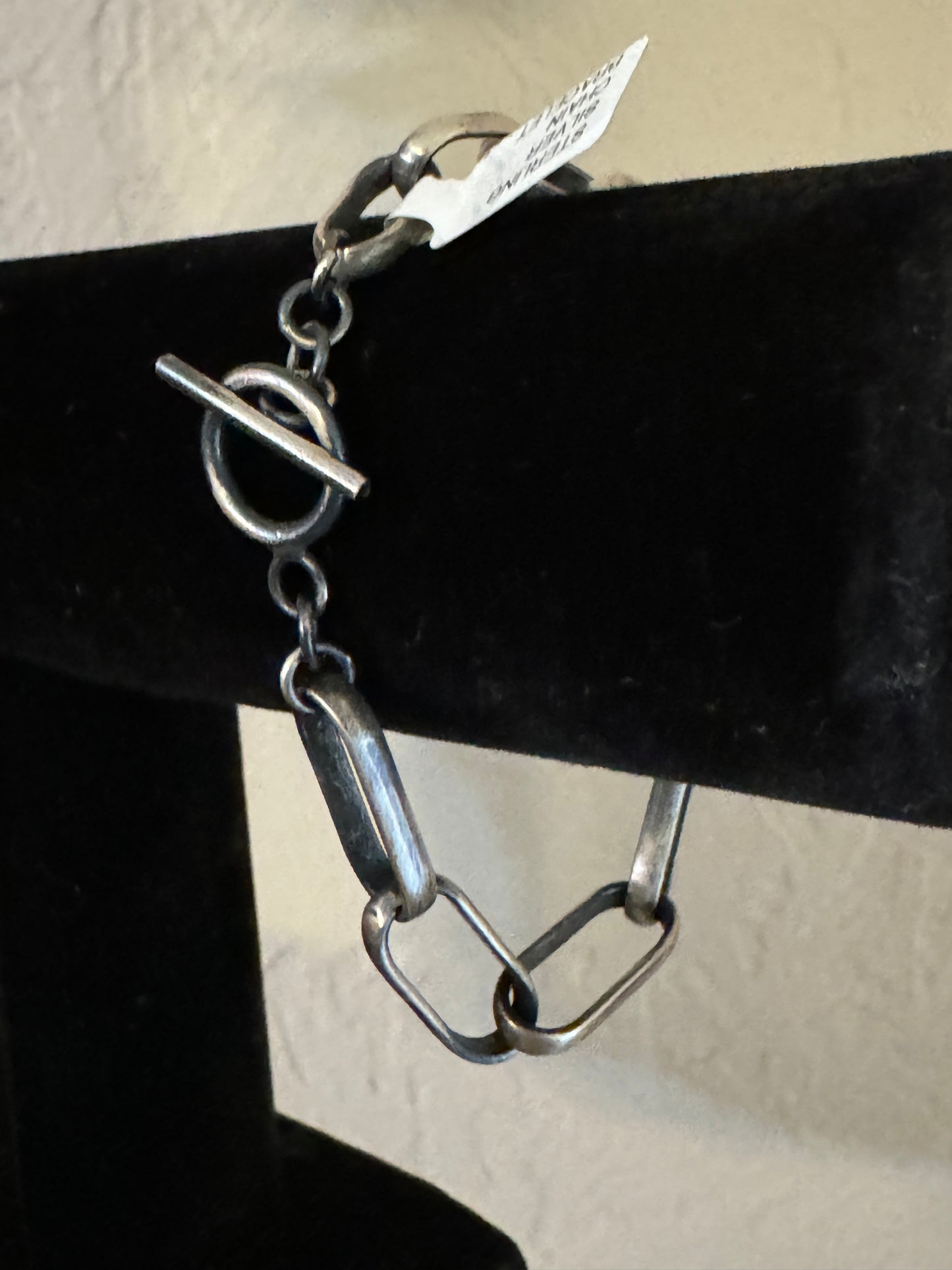 Sterling Silver paperclip bracelet