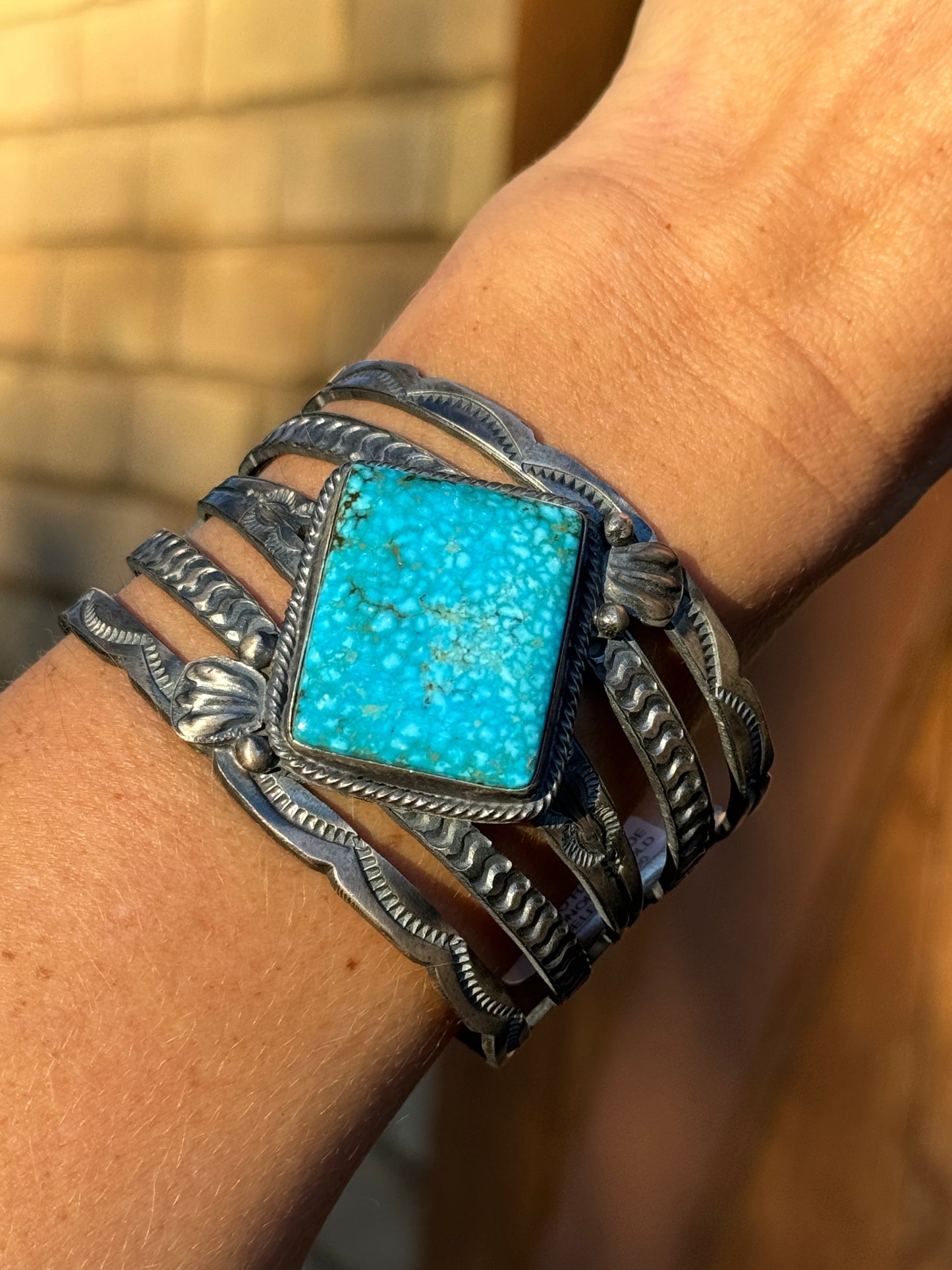 Tillie John Navajo handmade Sonoran Gold cuff