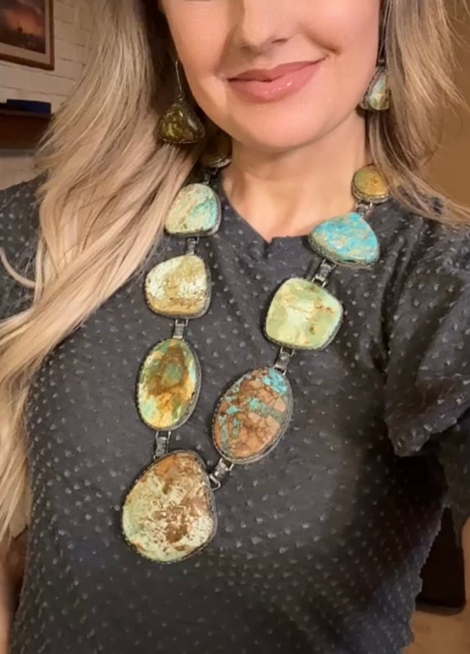Massive Royston necklace and earrings set!