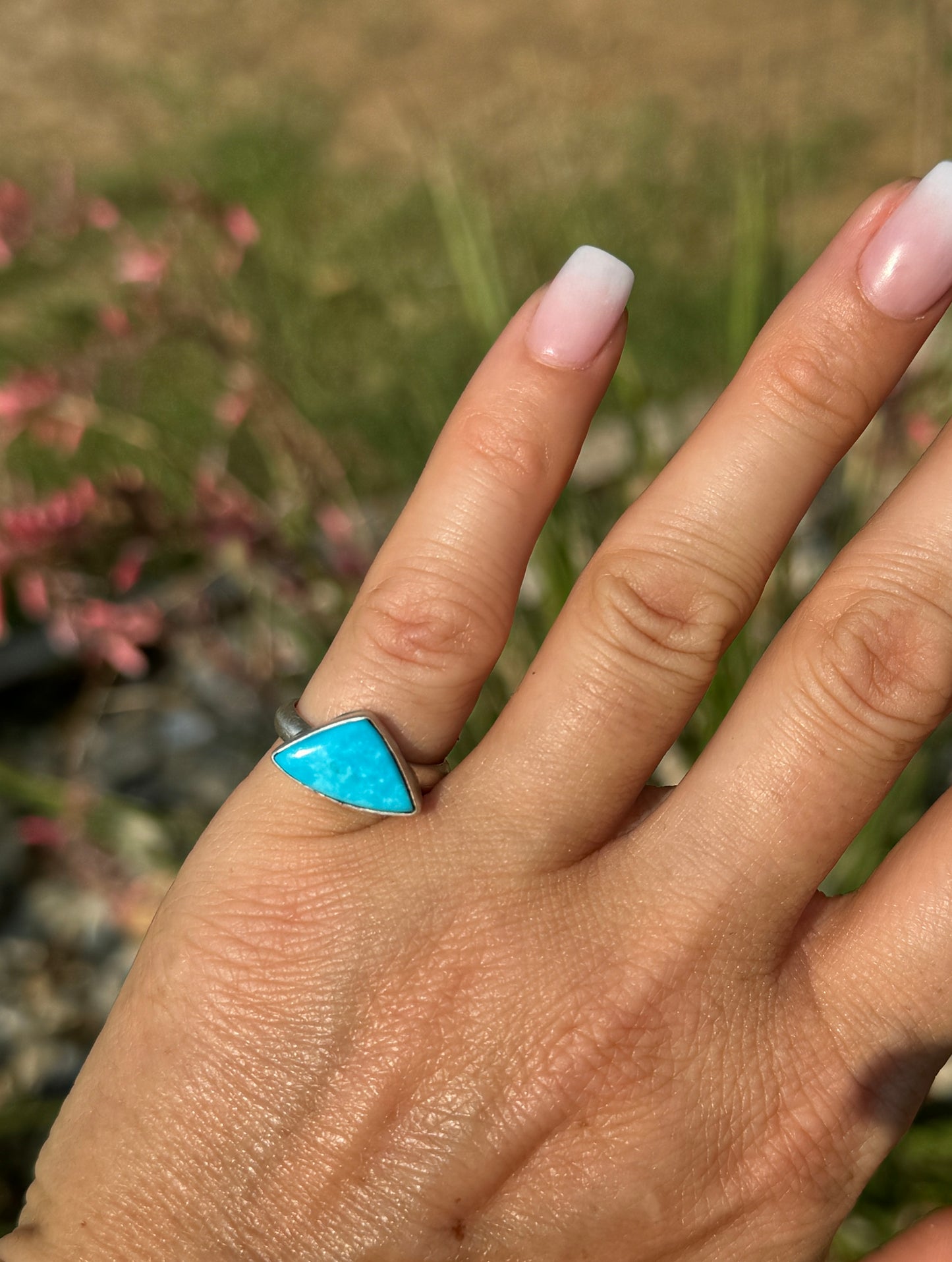 Leroy James turquoise and spiny oyster rings, sizes 6.5, 7.5, 8
