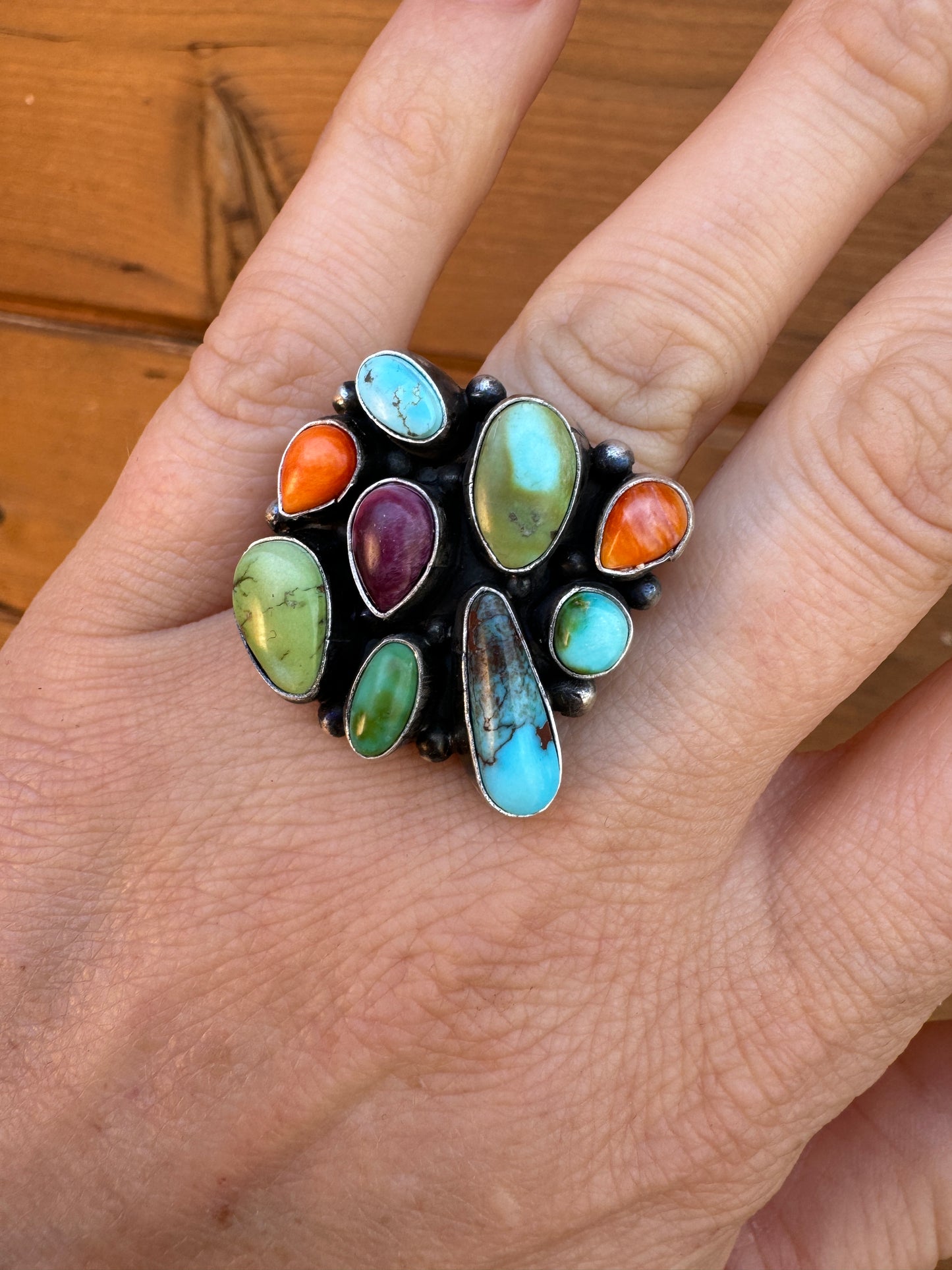 Navajo multi stone ring size 7.5