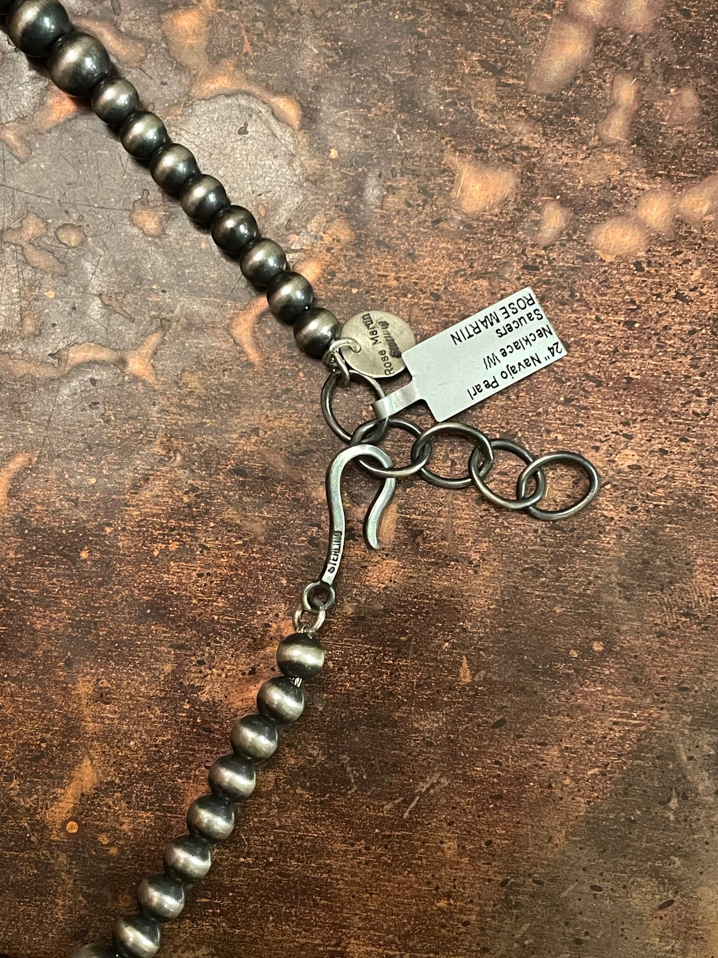 Rose Martin 24” Navajo pearl necklace