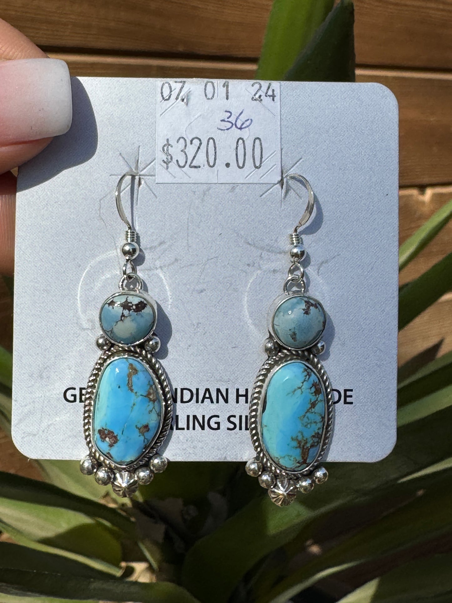 Golden Hills dangle earrings