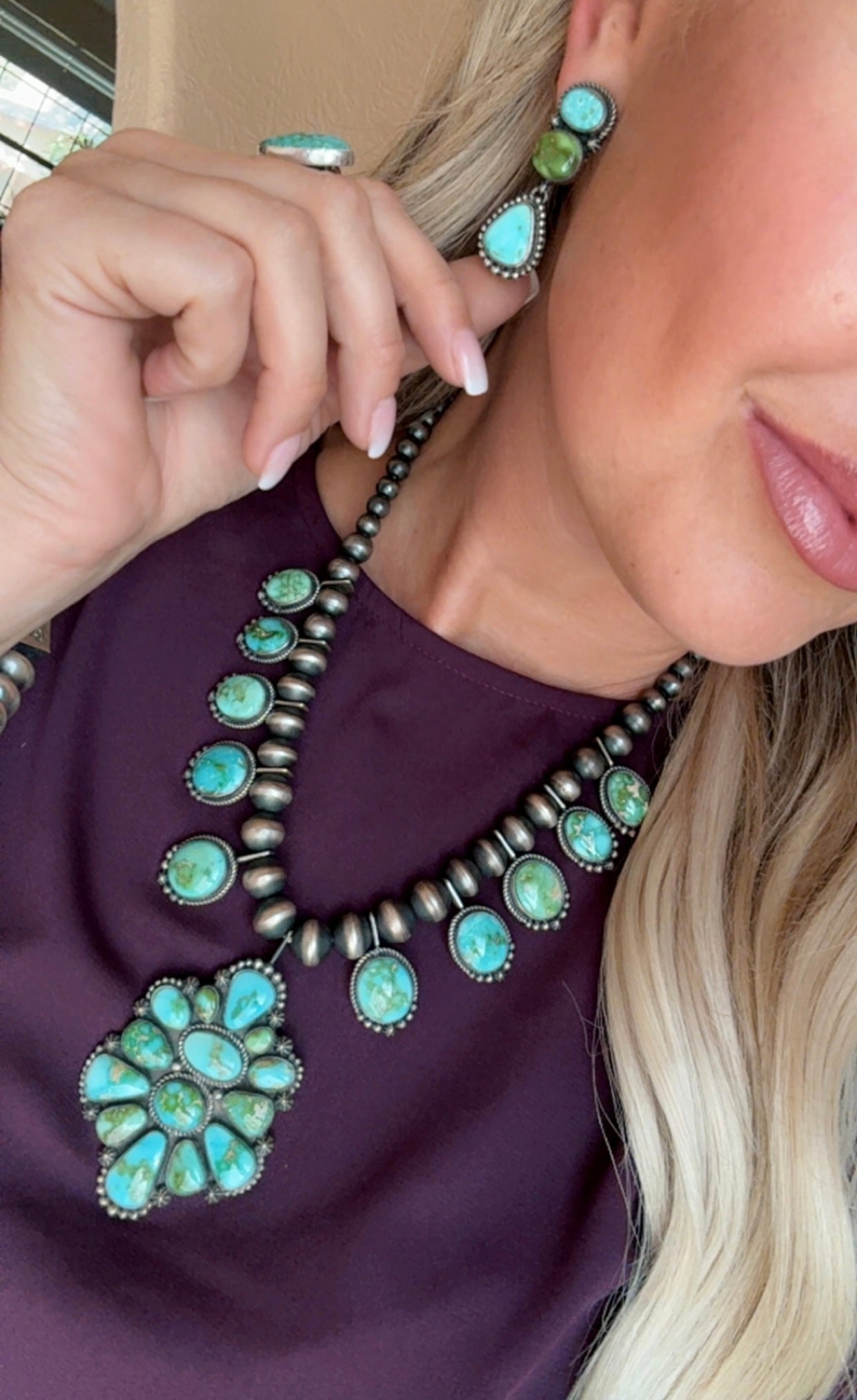 High Quality Sonoran Gold necklace and earrings set