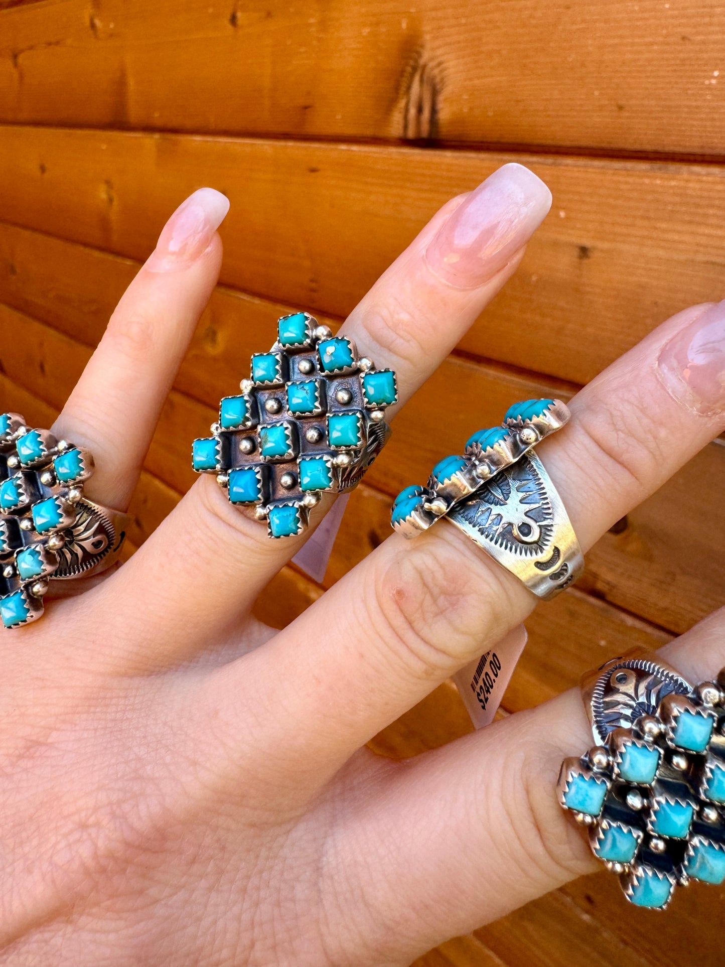 Navajo Kingman ring by Verley Betone