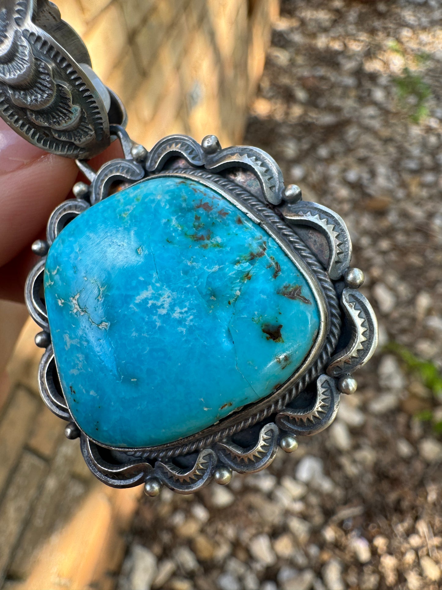 Blue Ridge pendant (cracked*)