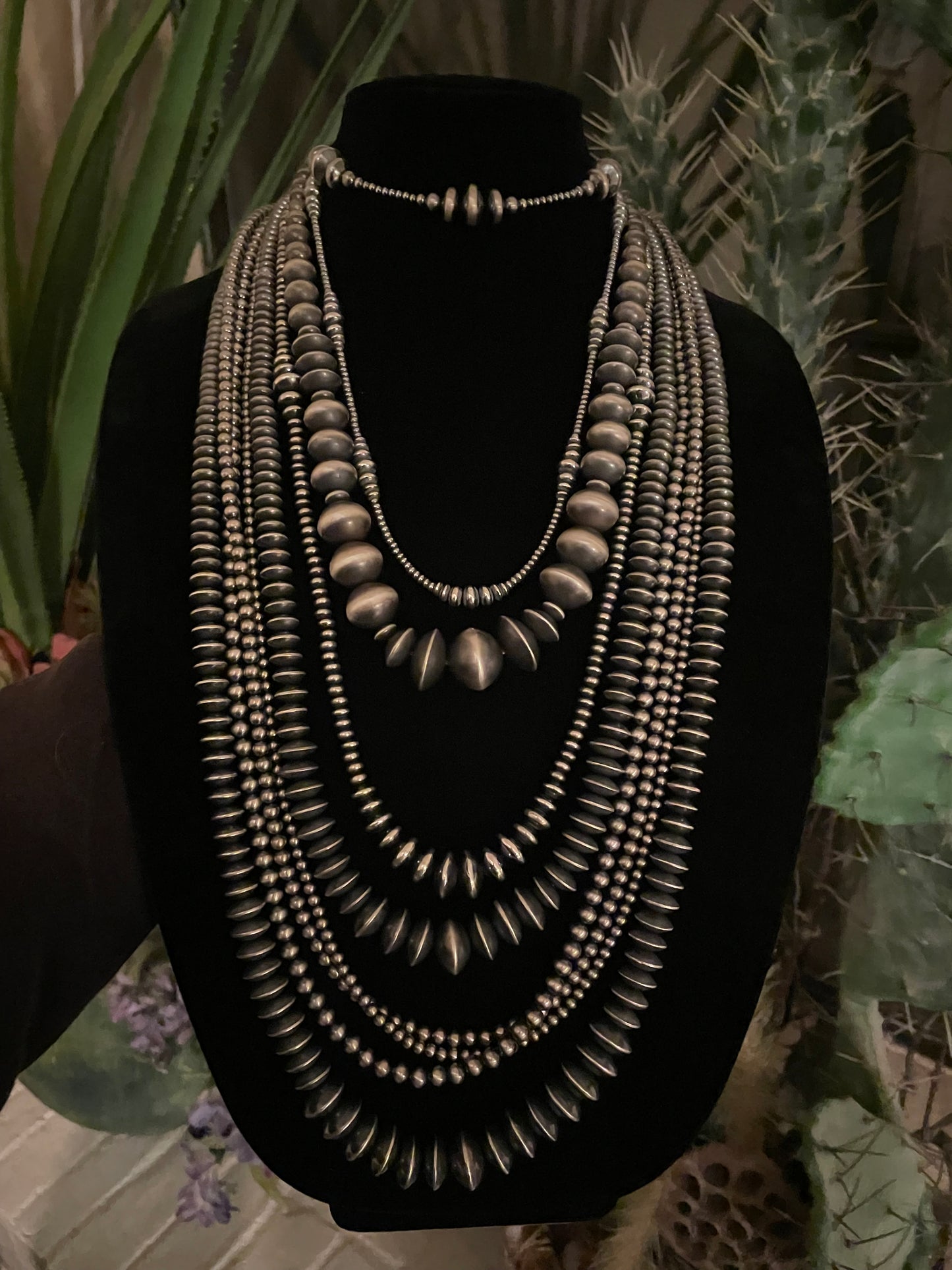 4-14MM Navajo pearls 30” necklace