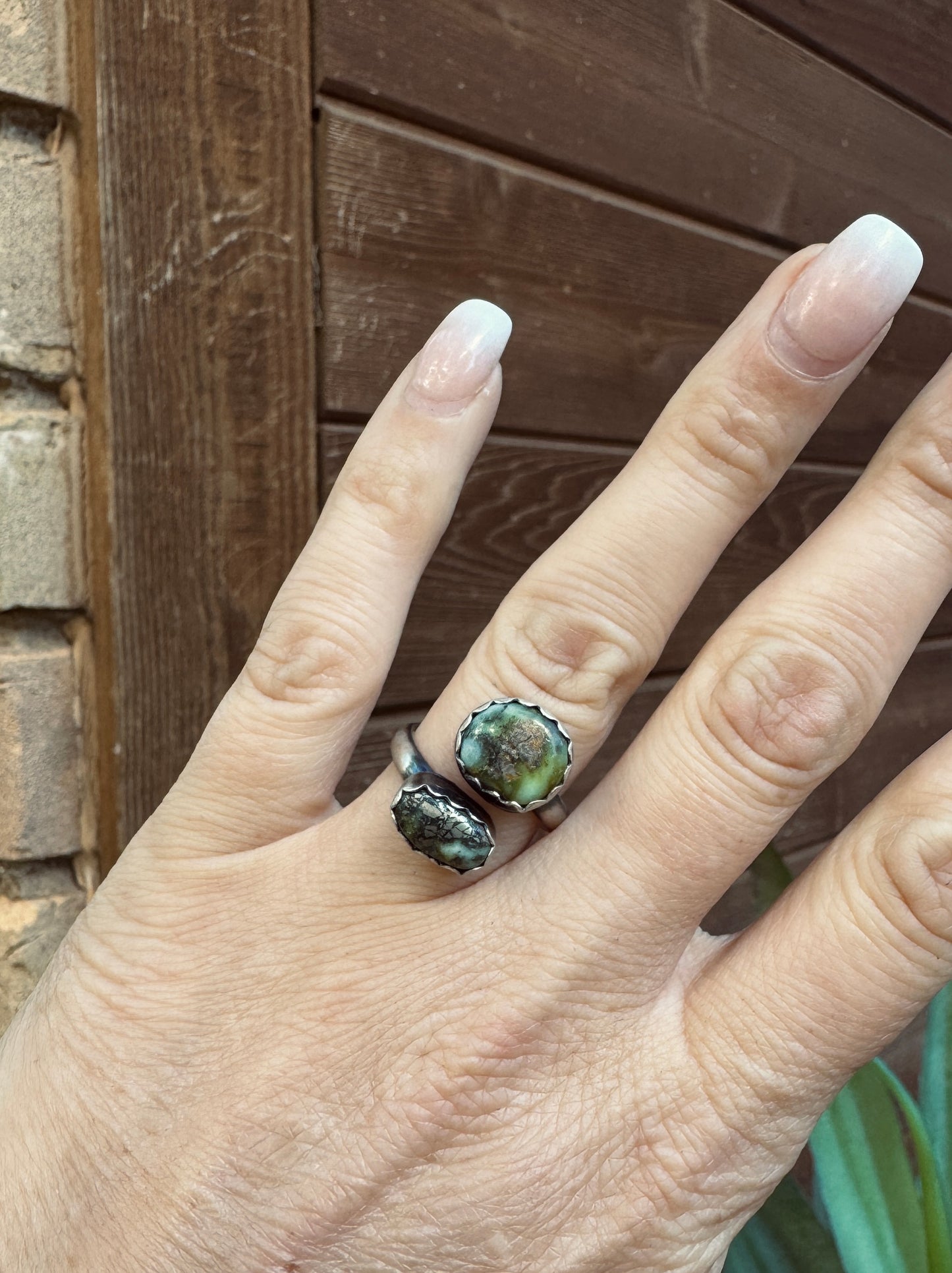 Palomino turquoise adjustable ring