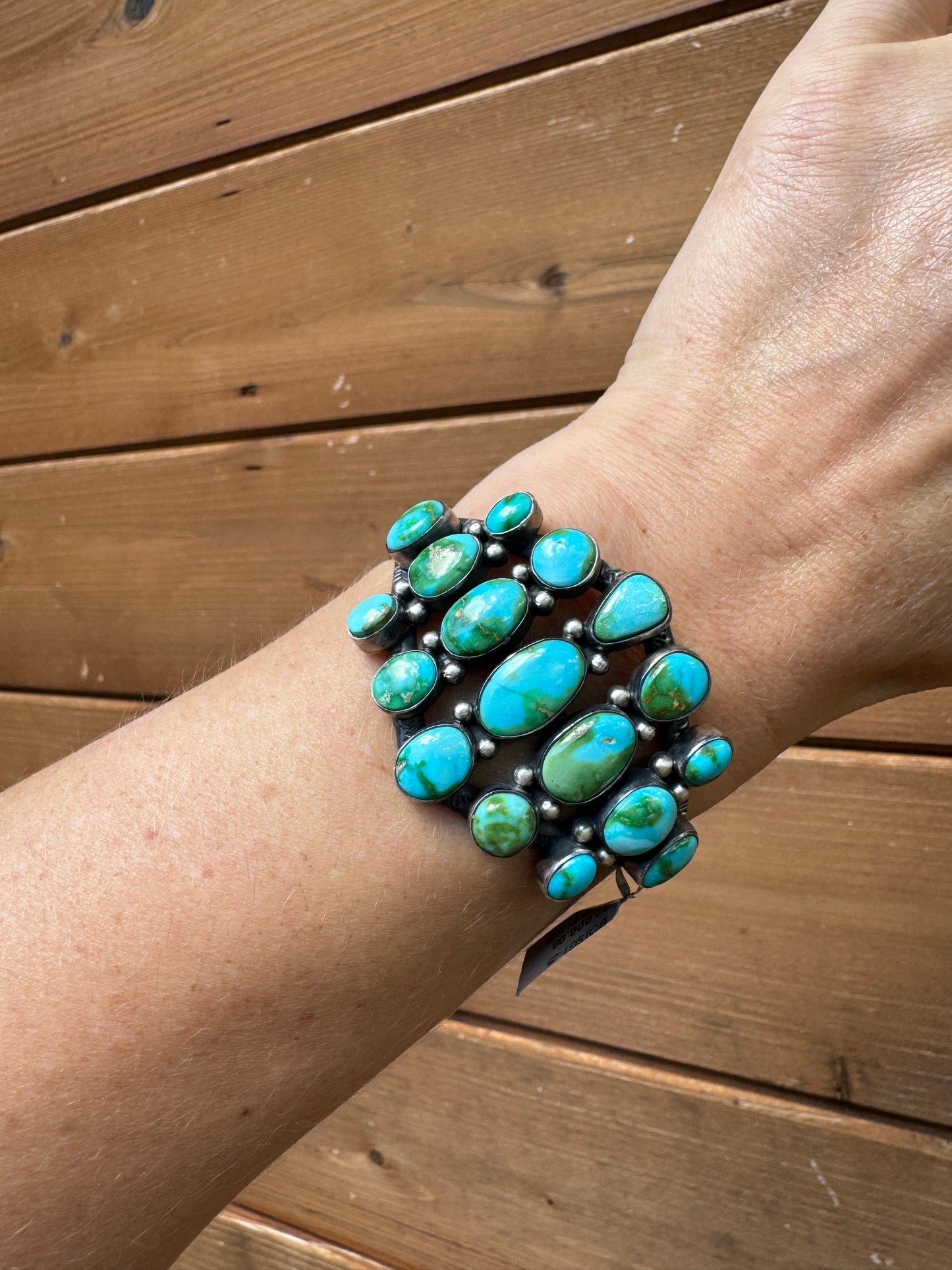 High quality Sonoran Gold turquoise cuff