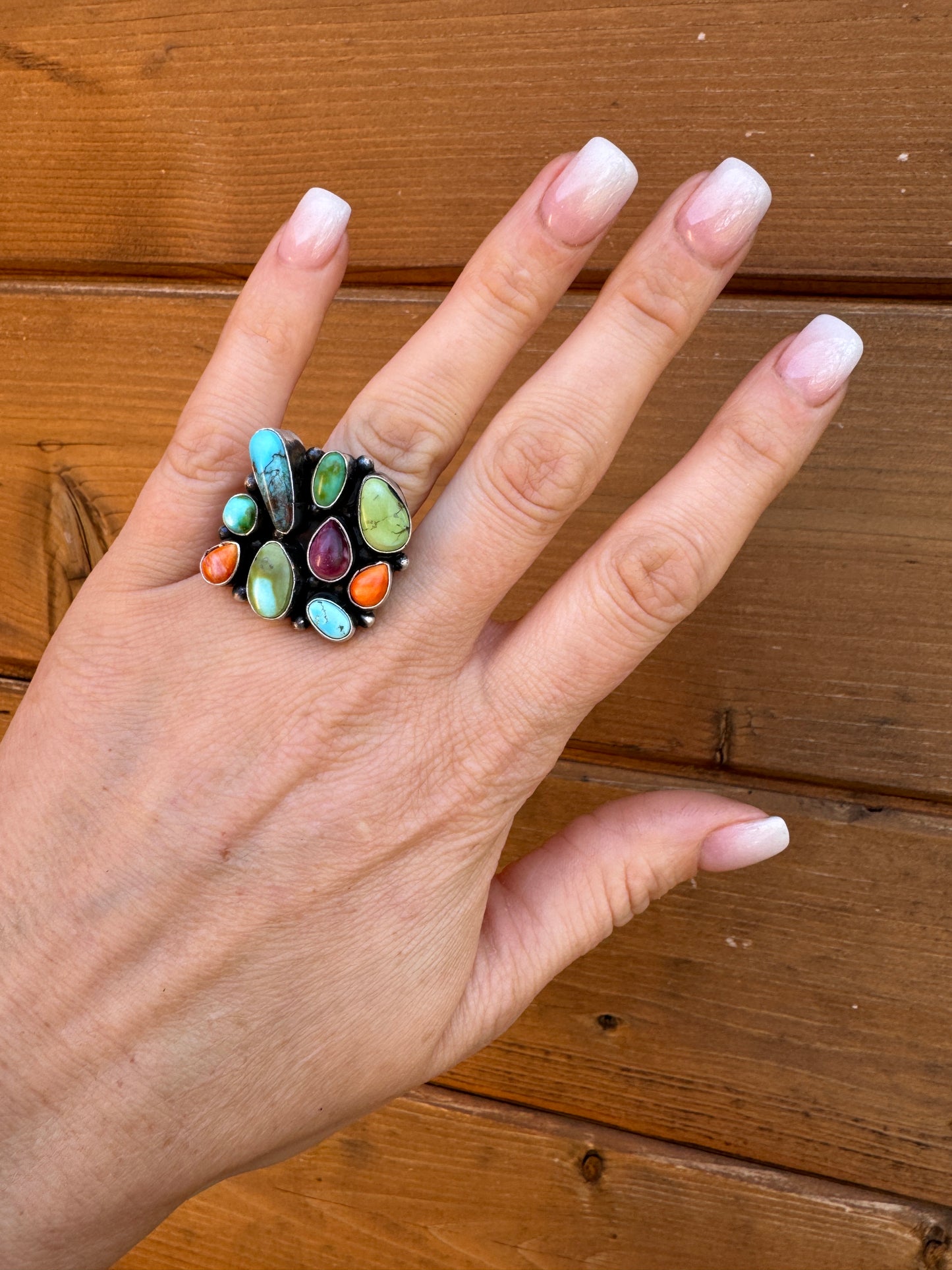 Navajo multi stone ring size 7.5