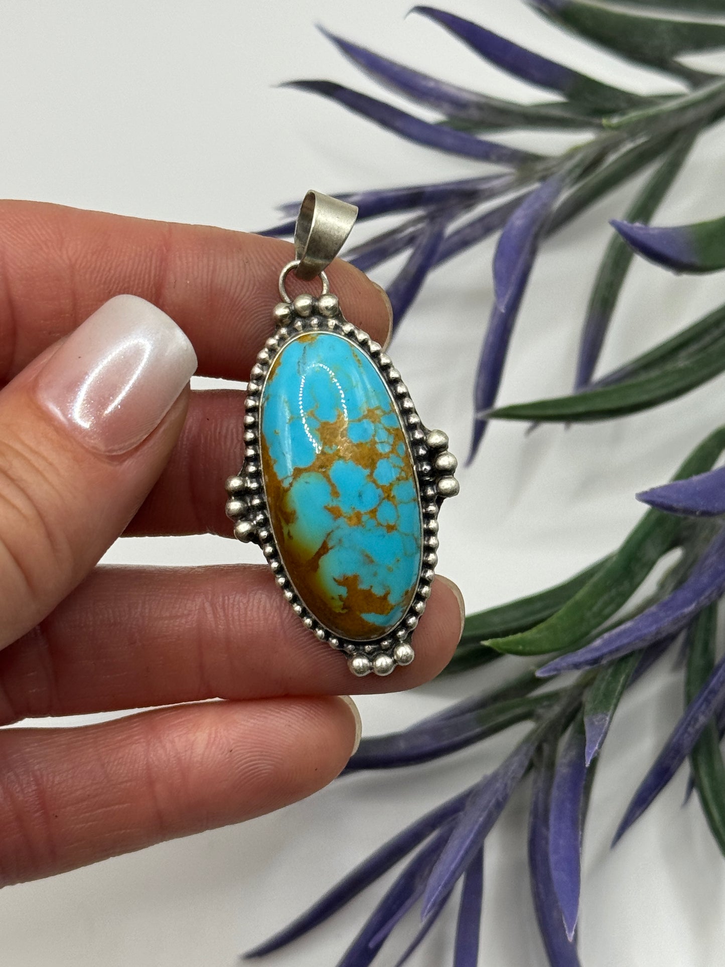 Mine 8 Turquoise Sterling Silver pendant