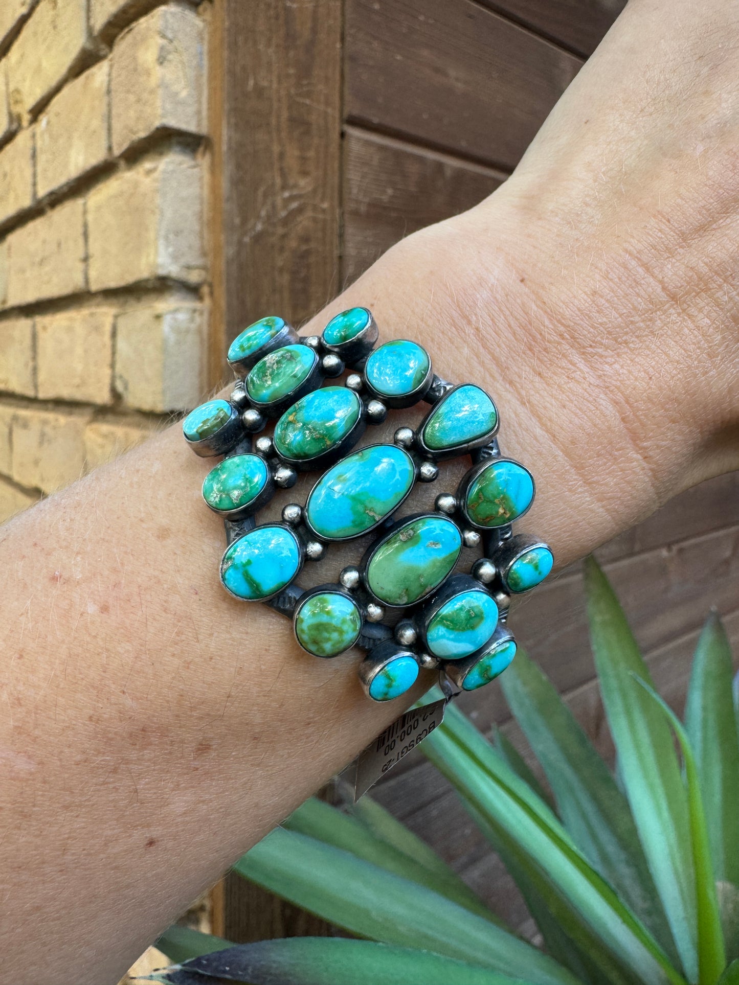 High quality Sonoran Gold turquoise cuff