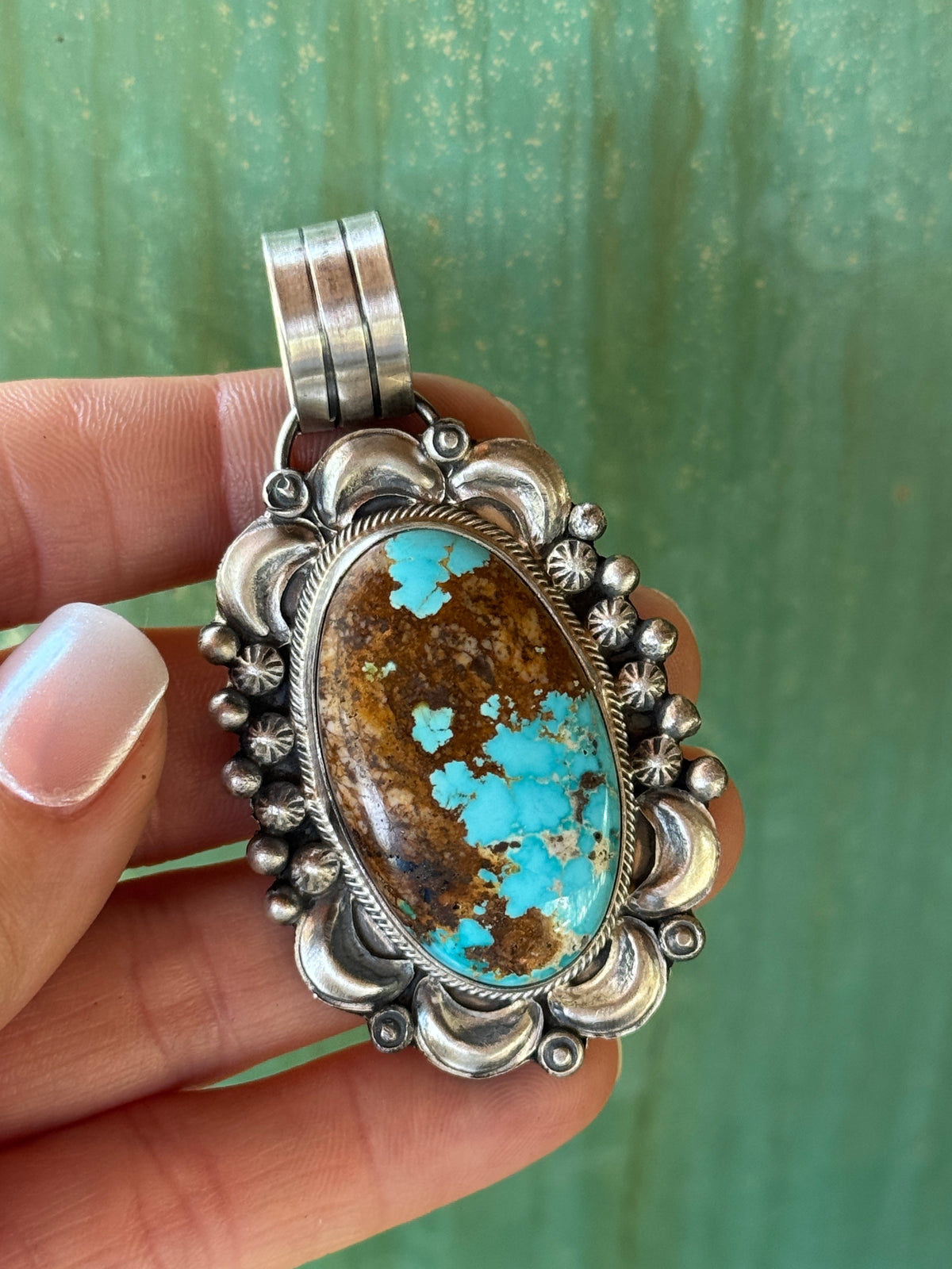 Tillie John Sterling Silver Turquoise pendant