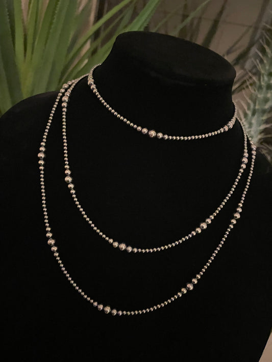 14” Navajo Pearls 3-6MM