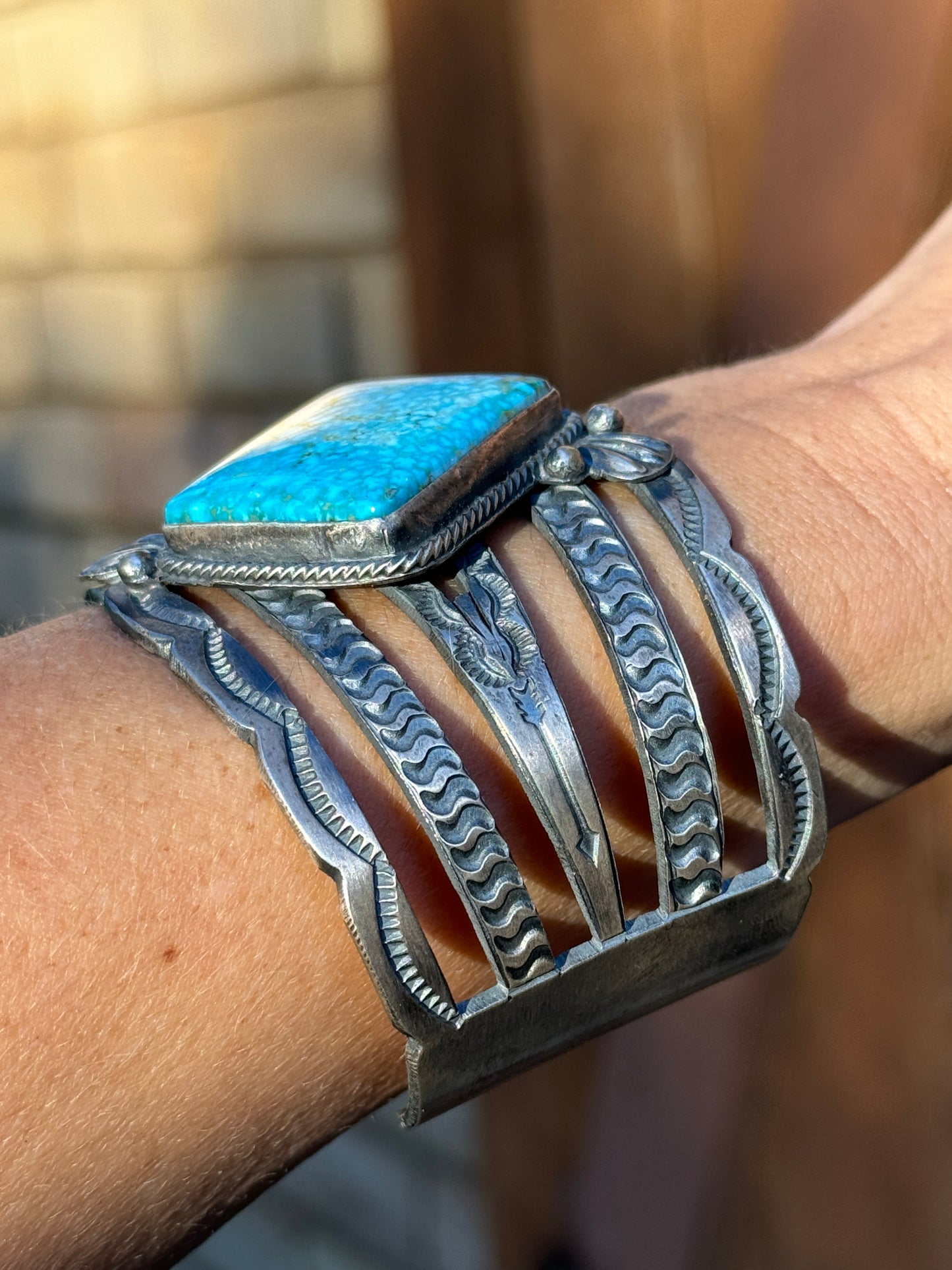 Tillie John Navajo handmade Sonoran Gold cuff