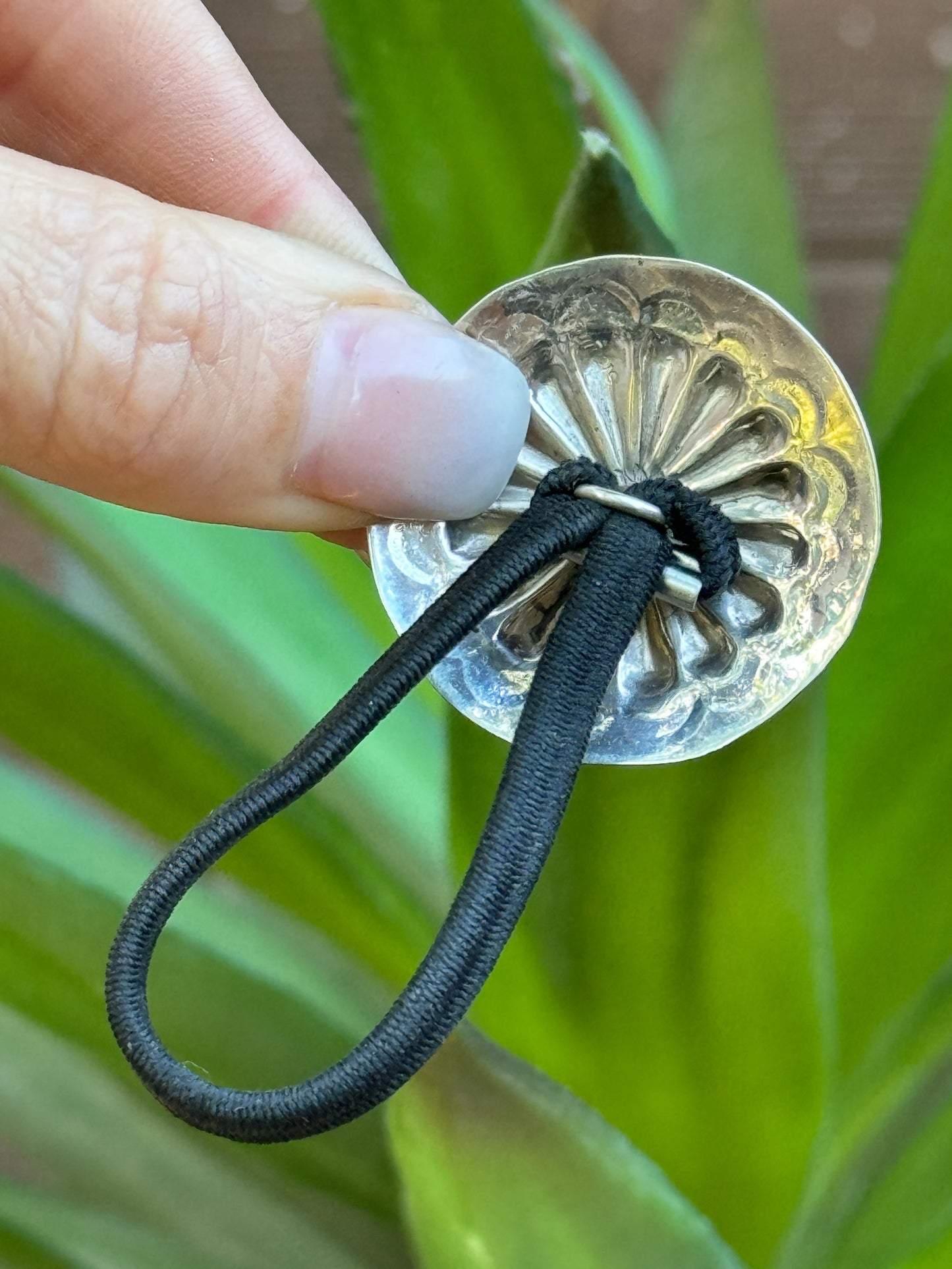 Concho hair tie