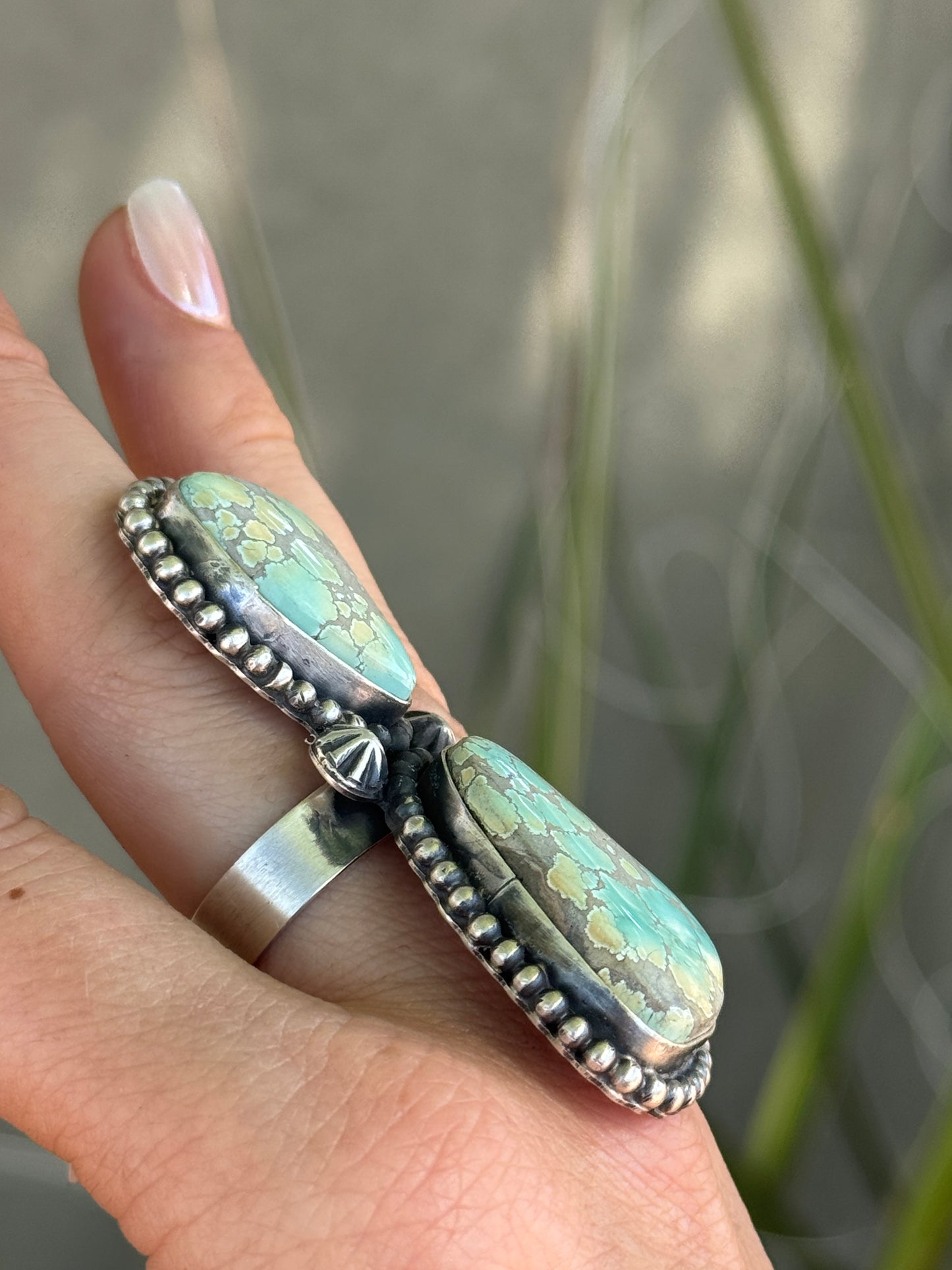 Amazing Iron Maiden sterling silver statement ring, adjustable 9.5 or smaller