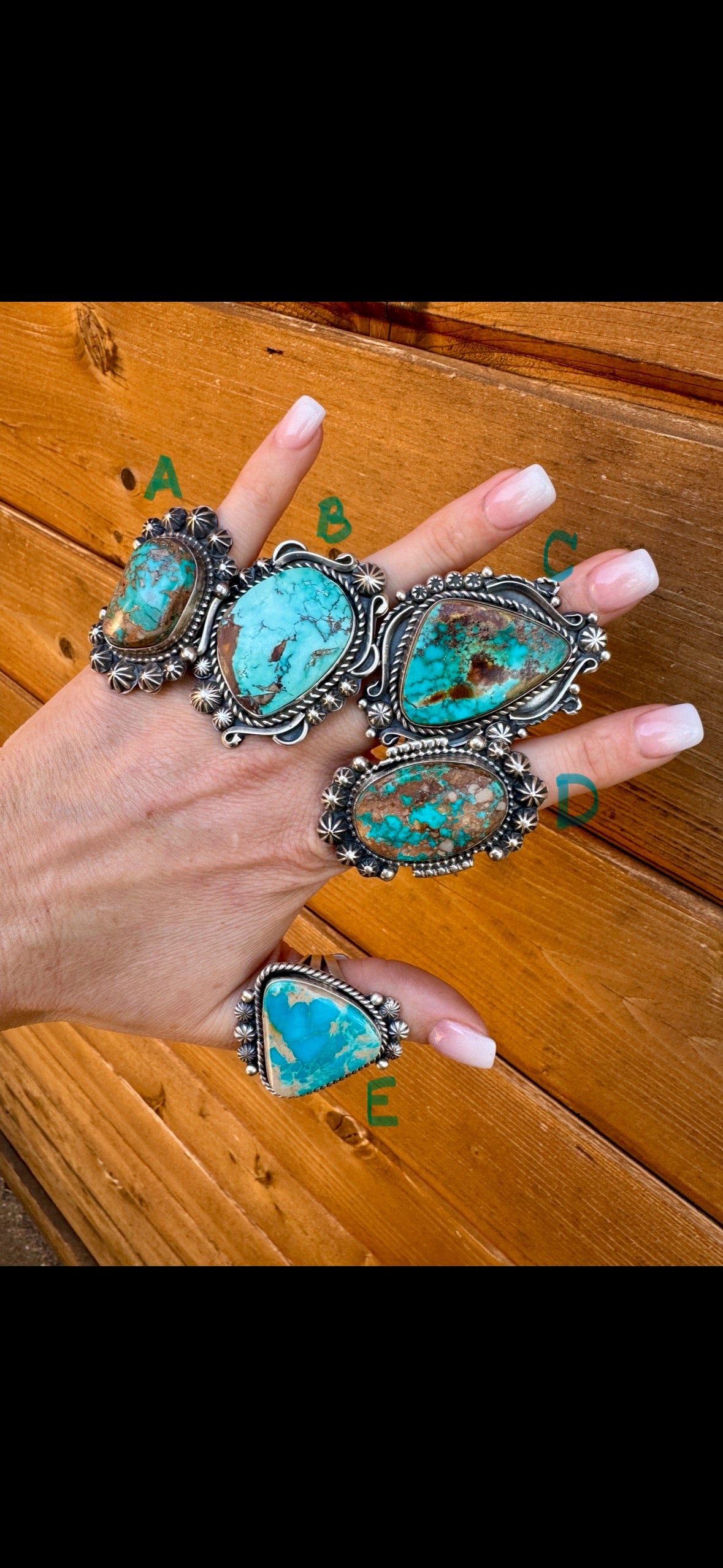 Stunning turquoise rings!