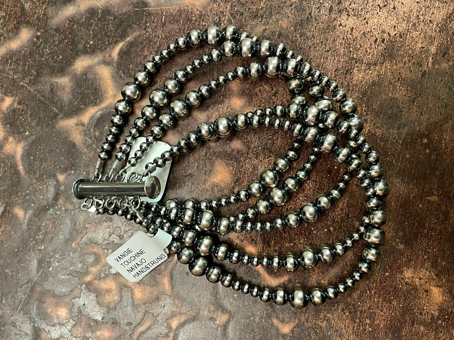 5 strand Navajo pearl bracelet