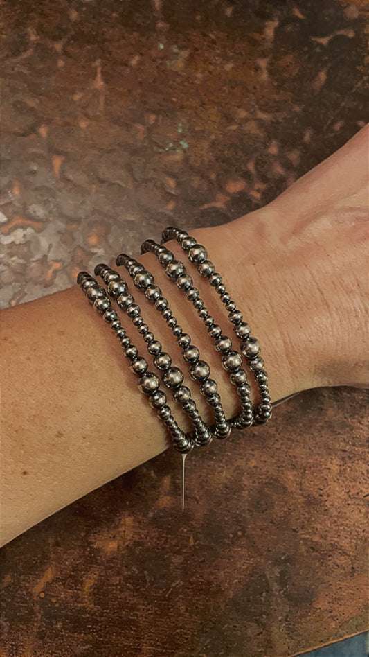 5 strand Navajo pearl bracelet