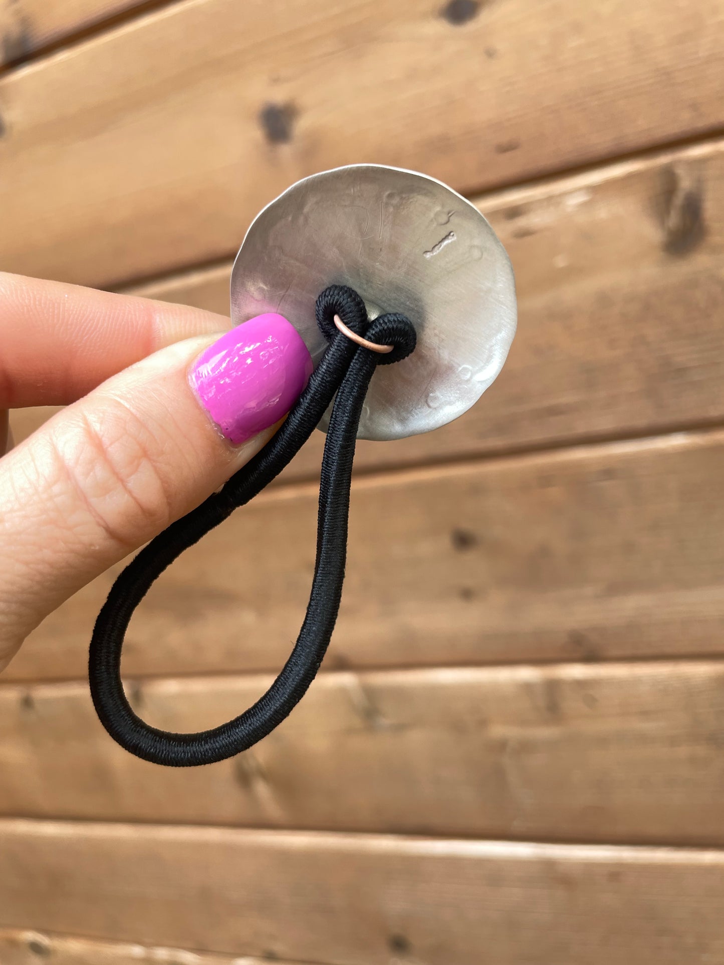 Sterling silver turquoise hair tie