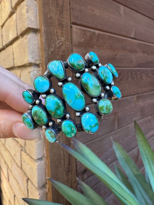 High quality Sonoran Gold turquoise cuff