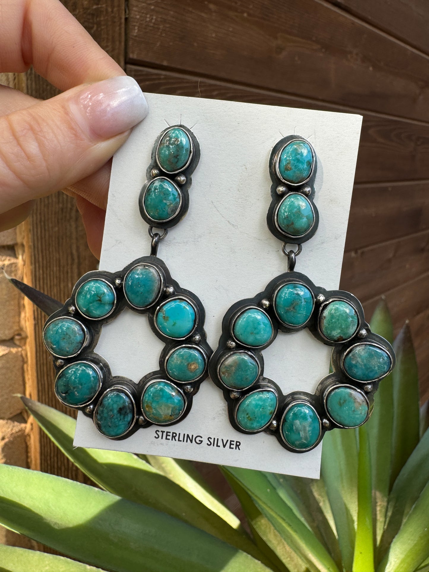 Marcella James turquoise earrings