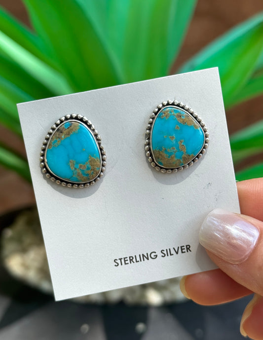 Betty Tom Sterling Silver Turquoise earrings