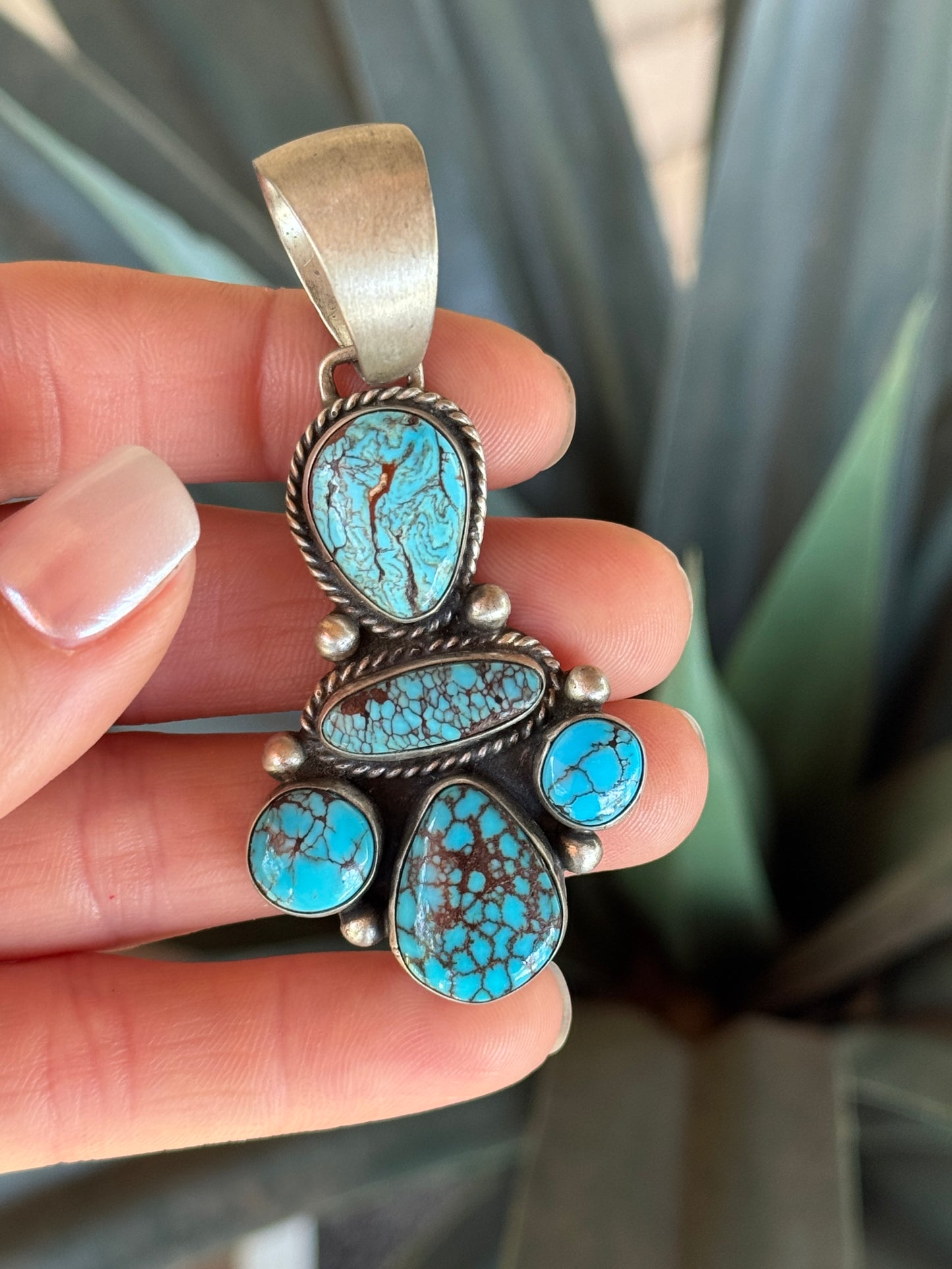 B. Johnson Egyptian Turquoise Sterling Silver pendant