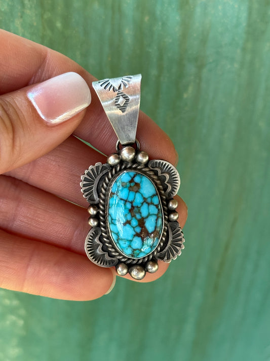 Jimmy Lee Sterling Silver webbed Kingman pendant