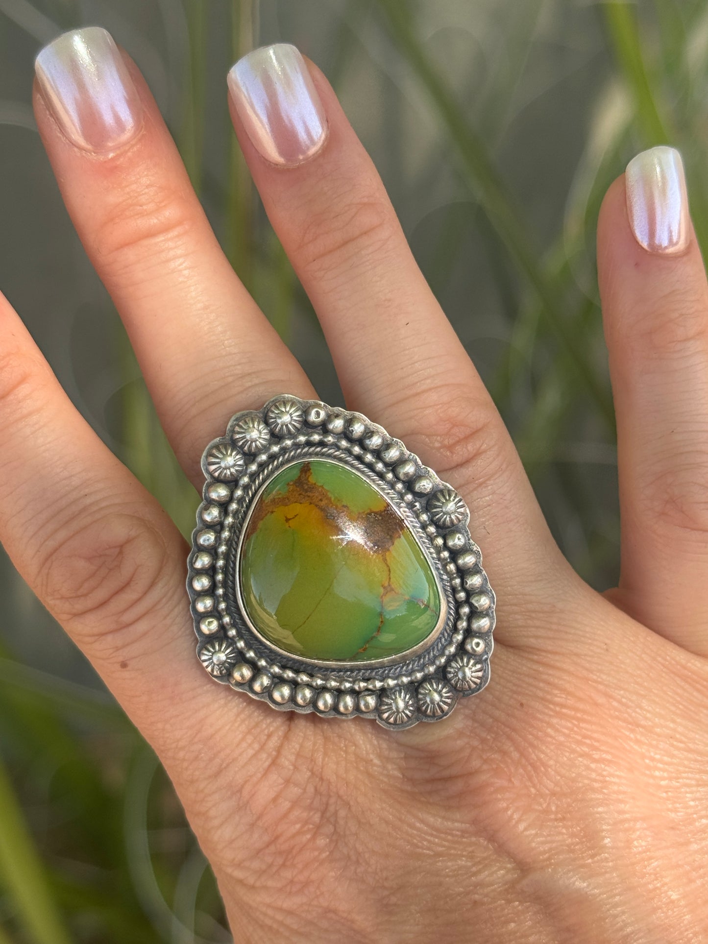 Stunning Royston sterling silver ring, size 9