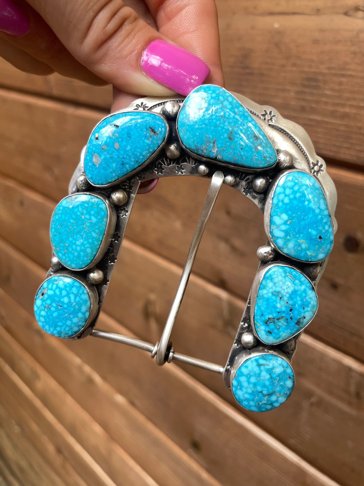 Russell Sam turquoise buckle