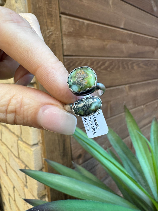 Palomino turquoise adjustable ring