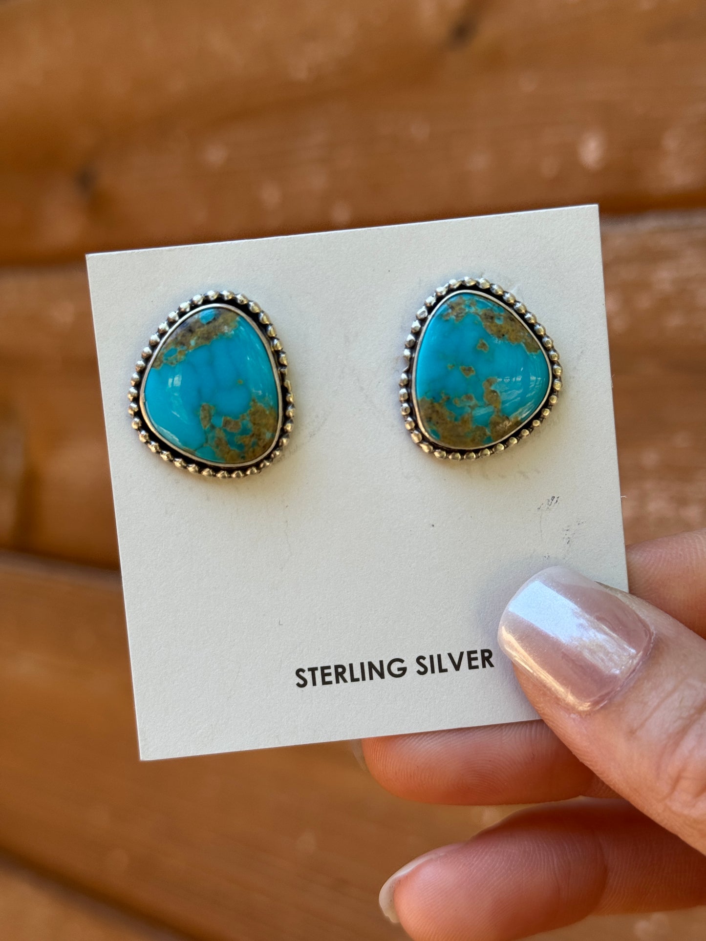 Betty Tom Sterling Silver Turquoise earrings