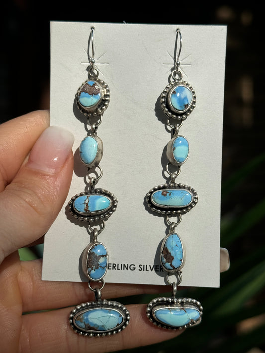 4” long Golden Hills dangle earrings
