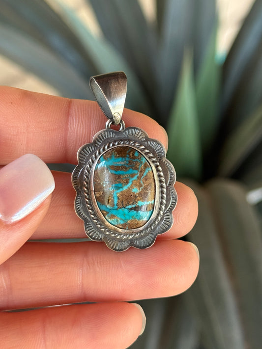 J. Frank Sterling Silver Turquoise pendant