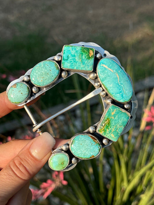 Russell Sam Turquoise Sterling Silver Buckle