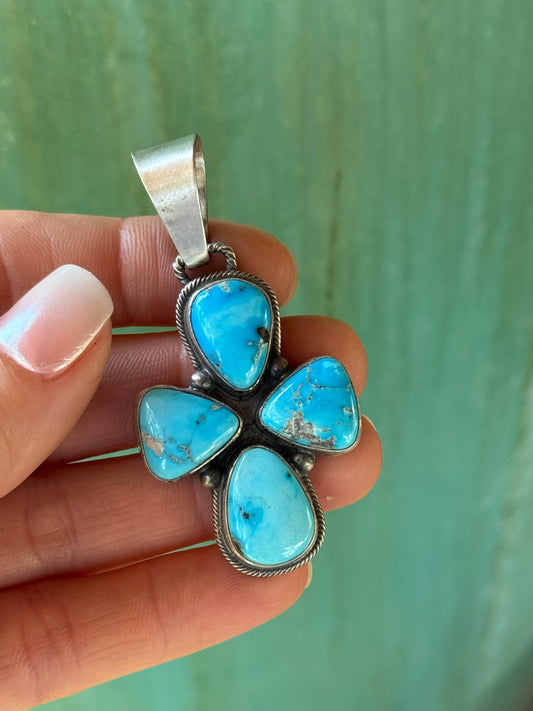 Darrin Livingston Sterling Silver Turquoise pendant