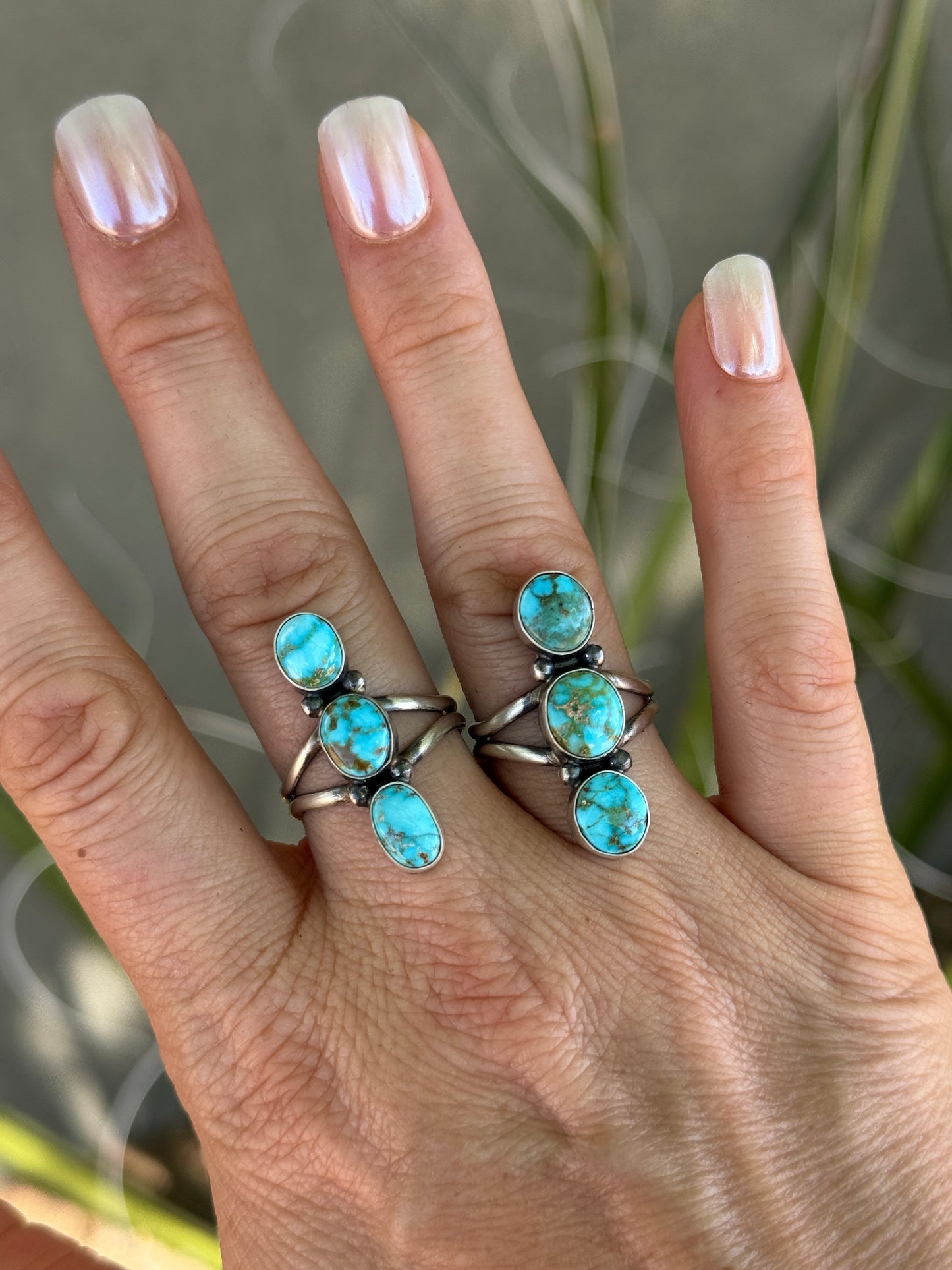 Kingman 3 stone ring, size 8.5 and 9.5