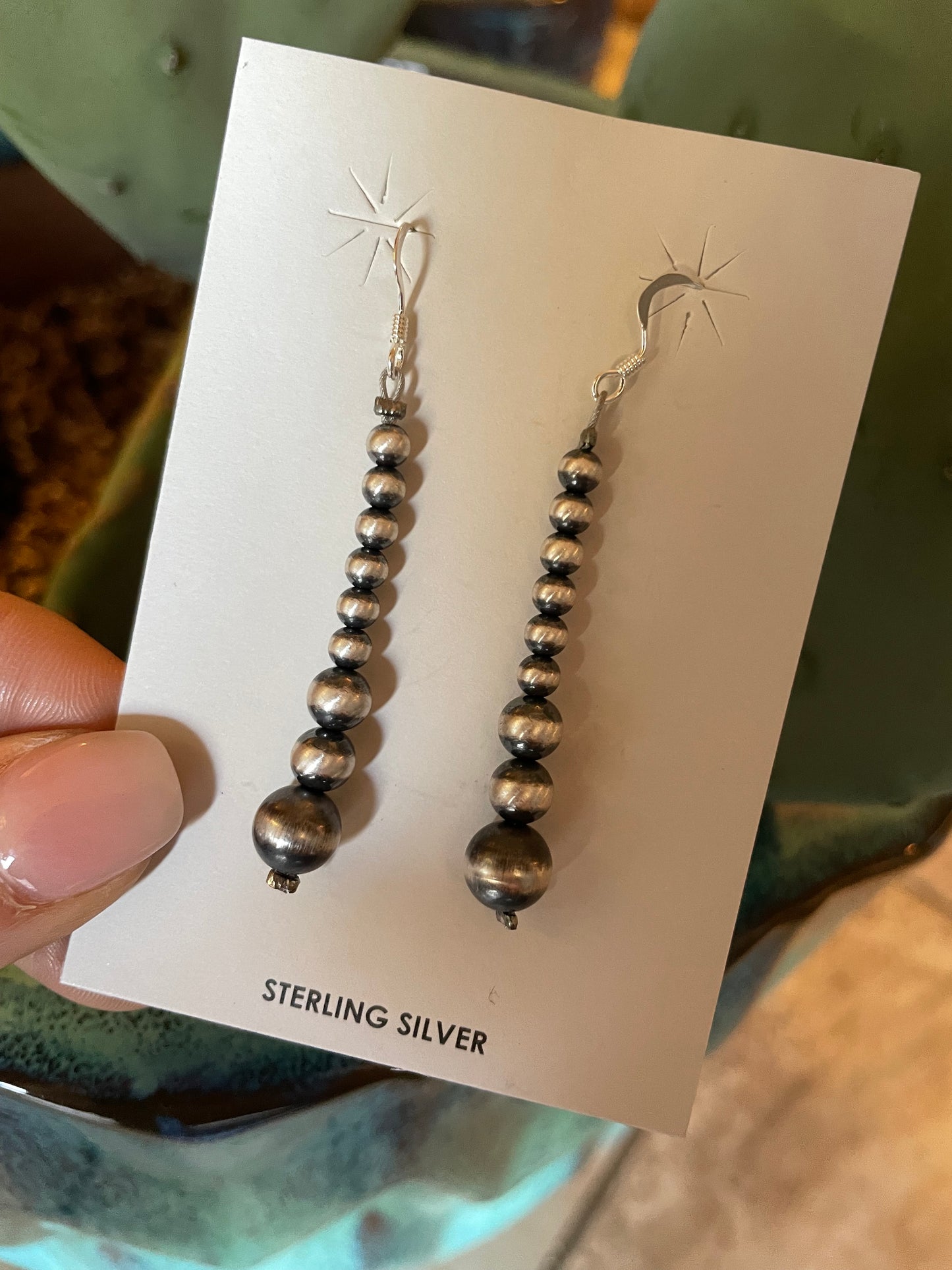 Navajo pearl earrings