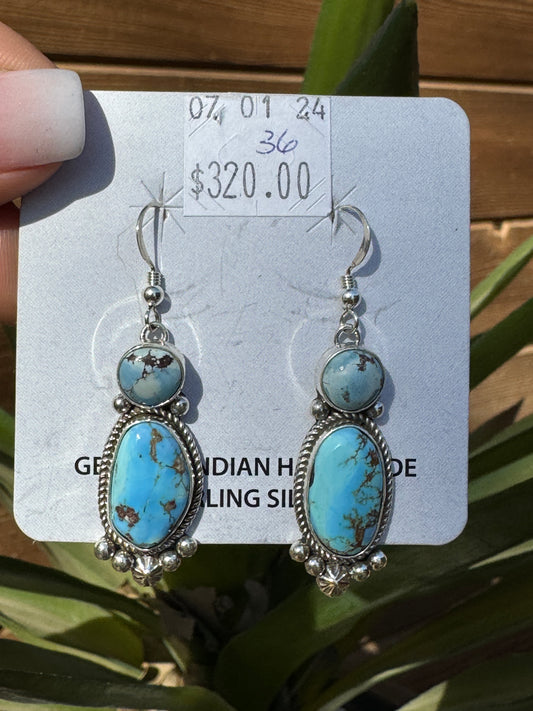 Golden Hills dangle earrings