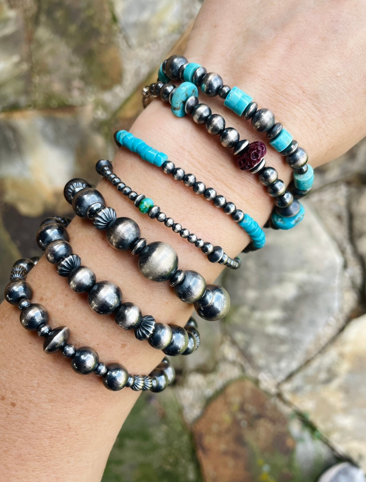 Turquoise and Navajo Pearl bracelet