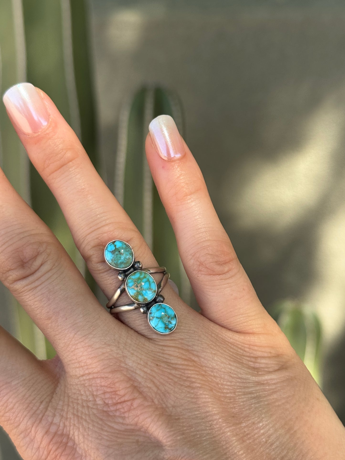 Kingman 3 stone ring, size 8.5 and 9.5