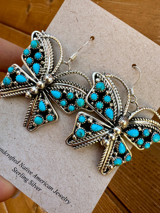 Beautiful butterfly earrings, high quality!
