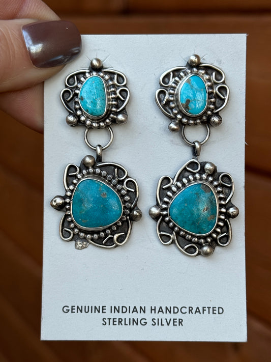 Turquoise Sterling Silver Earrings