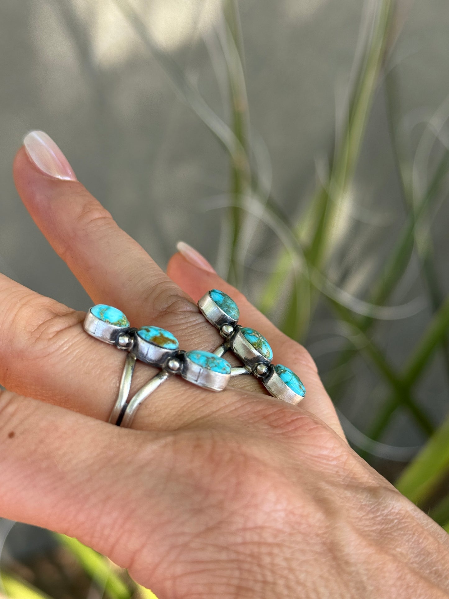 Kingman 3 stone ring, size 8.5 and 9.5