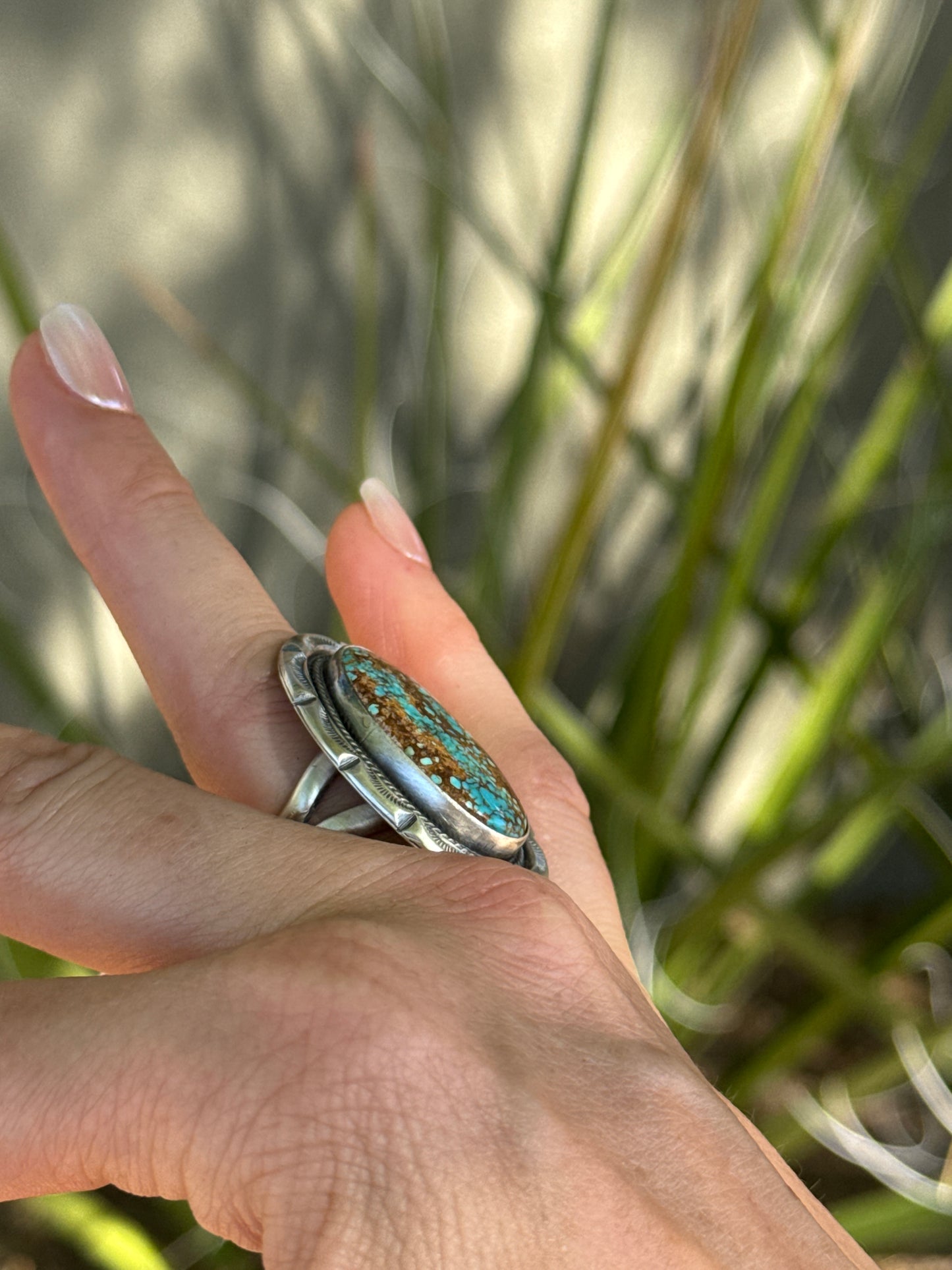 Gorgeous Mine 8 Turquoise ring, size 7