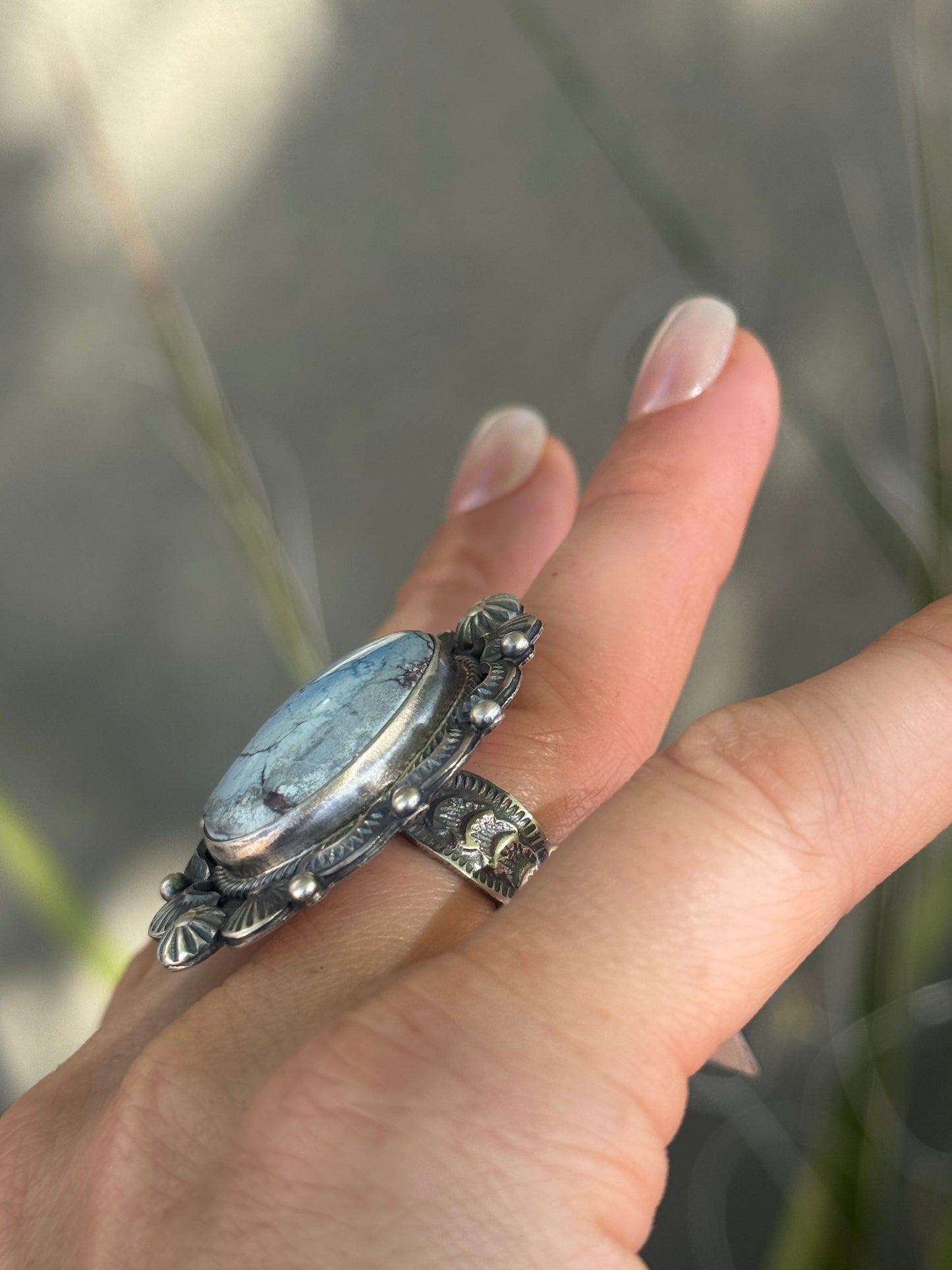 Golden Hills Sterling silver ring, adjustable